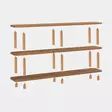 Bokhylla Hanah Home Zen Furu Spånskiva 180x74,9x35 cm - Bokhyllor - 8683342851992 - 5