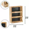 Hylla Aberto Design Tre Lagerhylla Natur Trä 28x34x8 cm - Vägghyllor - 8684282607762 - 6