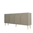Konsolbord Hanah Home Lyon 80 Atlas Guld Spånskiva 180x80x35 cm - Byråer och skåp - 8684282640172 - 1