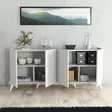 Konsolbord Hanah Home Elegante 1602 Vit Spånskiva 180x80,8x45 cm - Byråer och skåp - 8682870764002 - 4