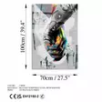 Glastavla Wallity Flerfärgad Glas 70x100 cm - Tavlor och ramar - 8684282138532 - 7