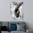 Glastavla Wallity Flerfärgad Glas 70x100 cm - Tavlor och ramar - 8684282138532 - 4