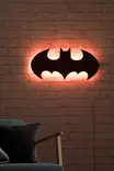 Dekorativ Led Väggdekor Wallity Batman Röd MDF 50x25 cm - Ljussmycken och ljusfigurer - 8682870904002 - 5