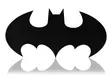 Dekorativ Led Väggdekor Wallity Batman Röd MDF 50x25 cm - Ljussmycken och ljusfigurer - 8682870904002 - 8