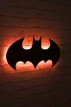 Dekorativ Led Väggdekor Wallity Batman Röd MDF 50x25 cm - Ljussmycken och ljusfigurer - 8682870904002 - 4