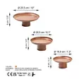 Metalldekoration Aberto Design N?s?rosA Koppar Metall 25,5x9 cm 20,5x9 cm 18,5x8,5 cm - Dekorationer, prydnadsföremål - 8684282243472 - 7
