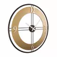 Väggklocka Wallity Guld Svart Stål/MDF 62x62 cm - Väggklockor - 8684283520022 - 1