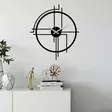 Väggklocka Metall Wallity Svart Metall 49x43 cm - Väggklockor - 8683742829782 - 2