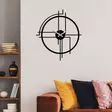 Väggklocka Metall Wallity Svart Metall 49x43 cm - Väggklockor - 8683742829782 - 3