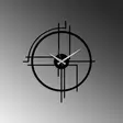 Väggklocka Metall Wallity Svart Metall 49x43 cm - Väggklockor - 8683742829782 - 5