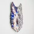 Väggdekor Metall Wallxpert Wolf Flerfärgad Metall 35x48 cm - Dekorationer, prydnadsföremål - 8683743426362 - 5