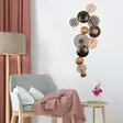 Dekorativ väggdekoration i metall, flerfärgad, 90 x 8 x 42 cm, hållbar, lätt att installera - Dekorationer, prydnadsföremål - 8683342215572 - 5