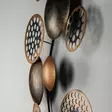 Dekorativ väggdekoration i metall, flerfärgad, 90 x 8 x 42 cm, hållbar, lätt att installera - Dekorationer, prydnadsföremål - 8683342215572 - 6