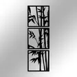Väggdekor Metall Wallity Tuyunju Svart Metall 36x110 cm - Dekorationer, prydnadsföremål - 8684283349852 - 5