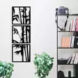 Väggdekor Metall Wallity Tuyunju Svart Metall 36x110 cm - Dekorationer, prydnadsföremål - 8684283349852 - 2