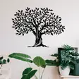 Väggdekor Metall Wallity Yaprak Dokumu Svart Metall 69x52 cm - Dekorationer, prydnadsföremål - 8682870865402 - 2