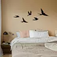Väggdekor Metall Wallxpert Crow Svart Metall 33x22,5 cm 5 Delar - Dekorationer, prydnadsföremål - 8683742939962 - 3