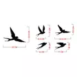 Väggdekor Metall Wallxpert Crow Svart Metall 33x22,5 cm 5 Delar - Dekorationer, prydnadsföremål - 8683742939962 - 8