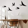 Väggdekor Metall Wallxpert Crow Svart Metall 33x22,5 cm 5 Delar - Dekorationer, prydnadsföremål - 8683742939962 - 5