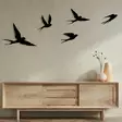 Väggdekor Metall Wallxpert Crow Svart Metall 33x22,5 cm 5 Delar - Dekorationer, prydnadsföremål - 8683742939962 - 4