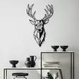 Väggdekor Metall Wallxpert Red Deer Svart Metall 42x70 cm - Dekorationer, prydnadsföremål - 8683743841752 - 2