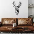 Väggdekor Metall Wallxpert Red Deer Svart Metall 42x70 cm - Dekorationer, prydnadsföremål - 8683743841752 - 3