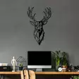 Väggdekor Metall Wallxpert Red Deer Svart Metall 42x70 cm - Dekorationer, prydnadsföremål - 8683743841752 - 4