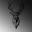 Väggdekor Metall Wallxpert Red Deer Svart Metall 42x70 cm - Dekorationer, prydnadsföremål - 8683743841752 - 5