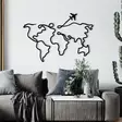 Väggdekor Metall Wallxpert Mozzafiato Svart Metall 60x42 cm - Dekorationer, prydnadsföremål - 8682870956292 - 3