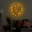 Väggdekor Metall Wallity Its A Good Day To Have A Good Day Svart Metall 70x61 cm - Dekorationer, prydnadsföremål - 8684282635192 - 5