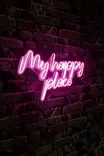 Dekorativ Led Väggbelysning Wallity My Happy Place Rosa Plast 55x31 cm - Ljussmycken och ljusfigurer - 8684282311492 - 3