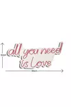 Led Väggdekor Wallity All You Need Is Love Röd Plast 32x60 cm - Ljussmycken och ljusfigurer - 8683342965392 - 6