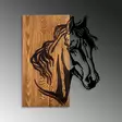 Väggdekor Trä Wallity Valnöt/Svart Trä 48x57 cm - Dekorationer, prydnadsföremål - 8683743841912 - 5