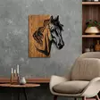 Väggdekor Trä Wallity Valnöt/Svart Trä 48x57 cm - Dekorationer, prydnadsföremål - 8683743841912 - 3
