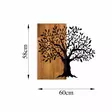 Väggdekor Trä Wallity Mysterious Tree Valnöt/Svart Trä/Metall 58x60 cm - Dekorationer, prydnadsföremål - 8683743026982 - 1