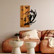 Väggdekor Trä Wallity Deer And Mountain Valnöt/Svart Trä 43x58x3 cm - Dekorationer, prydnadsföremål - 8684282397342 - 4