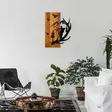 Väggdekor Trä Wallity Deer And Mountain Valnöt/Svart Trä 43x58x3 cm - Dekorationer, prydnadsföremål - 8684282397342 - 5