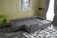 Hörnbäddsoffa Atelier del Sofa Belen Antracit Polyester Linne 300x202x78 cm - Soffor - 8682870658882 - 5