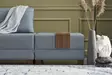 Hörnbäddsoffa Atelier del Sofa Fly Blå Bomull och Polyester 210x280x70 cm - Soffor - 8682870926752 - 5