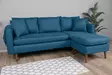 Hörnsoffa Atelier del Sofa Sofia Mörkblå Tyg 215x145x91 cm - Soffor - 8682870105072 - 3