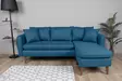 Hörnsoffa Atelier del Sofa Sofia Mörkblå Tyg 215x145x91 cm - Soffor - 8682870105072 - 2