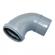 Kulmayhde 110 mm 90° pyöristetty - PP-muovia, sisäviemäriin - Rörinstallation och kopplingar - 6420611622202 - 1