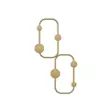 Vägghängare Metall Wallity Ladybug-A Guld Metall 26x5x48 cm - Klädhängare - 8684282398912 - 1