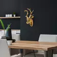 Väggdekor Wallity Bust of Deer Guld Polyester 26x38x17 cm - Dekorationer, prydnadsföremål - 8683743851942 - 4