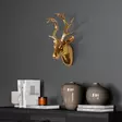 Väggdekor Wallity Bust of Deer Guld Polyester 26x38x17 cm - Dekorationer, prydnadsföremål - 8683743851942 - 6