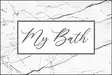 Badrumsmatta Set Mijölnir Flerfärgad 100% Polyester Halkfri Digitaltryck 40x60 cm & 60x100 cm - Badrumsmattor och våtrumsmattor - 8684283195732 - 3