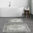 Badrumsmatta Set Mijölnir Flerfärgad 100% Polyester Halkfri Antibakteriell 50x60 cm & 60x100 cm - Badrumsmattor och våtrumsmattor - 8683342420822 - 2