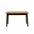 Matbord Hanah Home Oliver Open Svart Spånskiva 120x77x75 cm - Matbord - 8683743538362 - 2