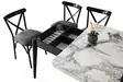 Matbord Hanah Home Dolunay Vit Marmormönster Spånskiva 100x75x60 cm - Matbord - 8684283011612 - 8