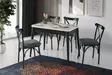 Matbord Hanah Home Dolunay Vit Marmormönster Spånskiva 100x75x60 cm - Matbord - 8684283011612 - 2